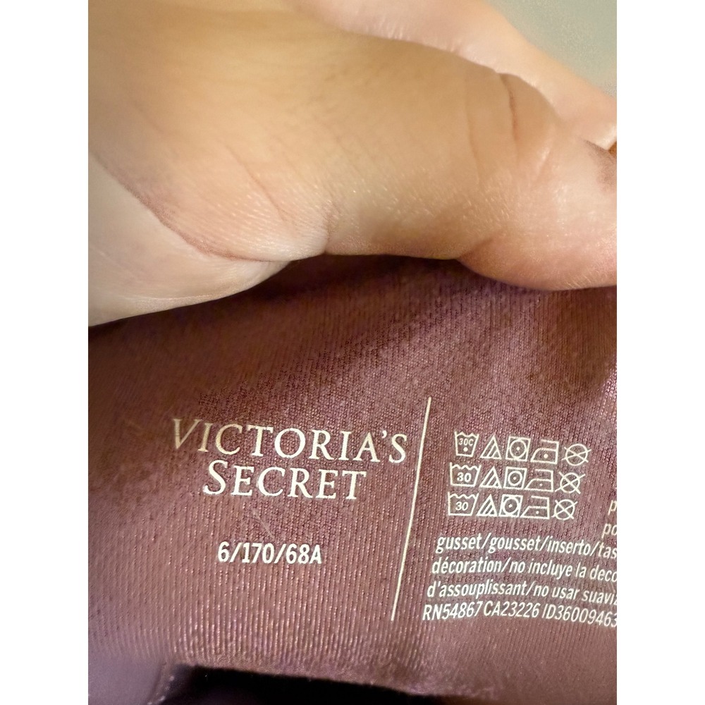 Victoria's Secret High Rise Pocket Leggings Mauve Pink Size 6 Activewear Tights - Picture 3 of 4
